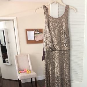 Jenny Yoo Sloan Halter Sequin Dress
